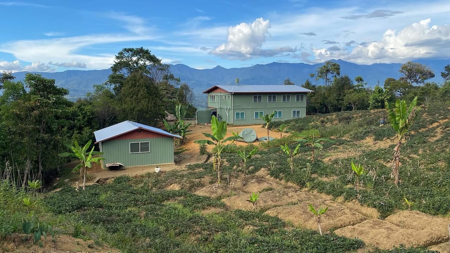 The treatment center and gardens in the Papua New Guinea Highlands